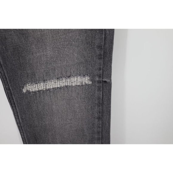 NWT ksubi jeans men's 32 L32 Chitch Neutralise gray button fly distressed patch - Picture 3 of 13